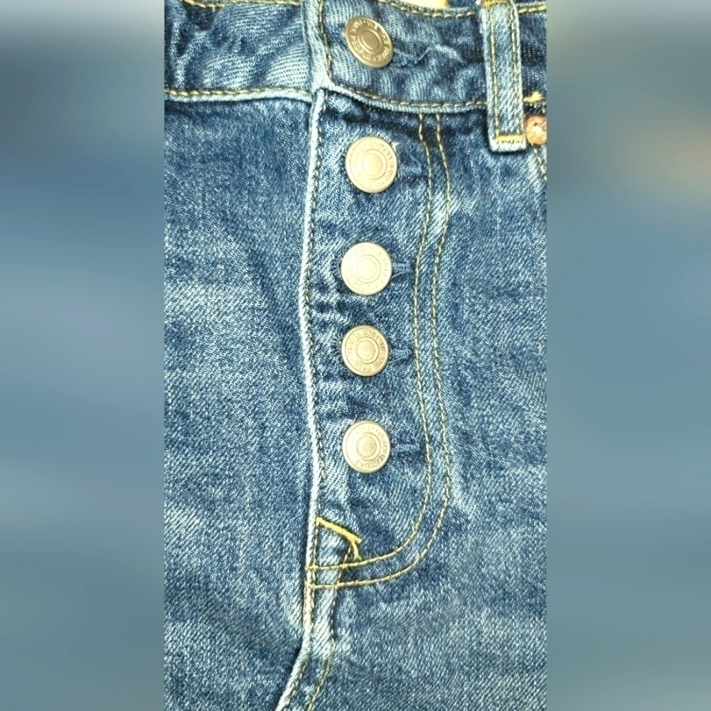 We the Free Denim Mini Skirt size 28 - Picture 5 of 8